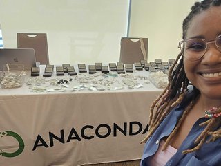 Anaconda booth at Use R! Conference