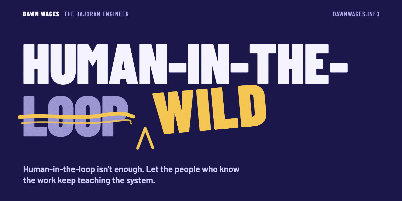 Human-in-the-Loop Isn't Enough (proof marks)